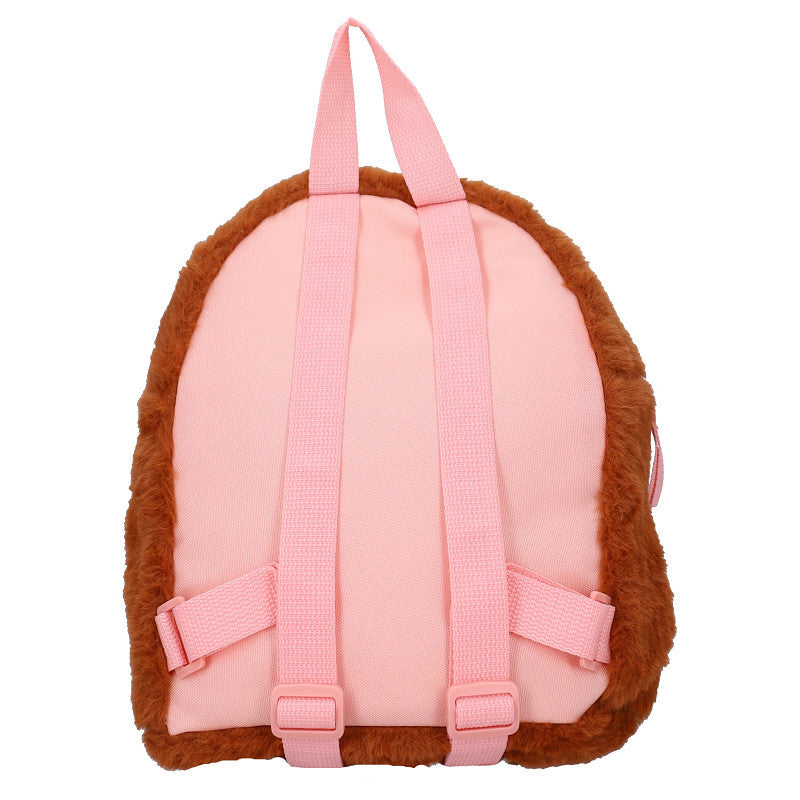 Mochila Escolar Disney Bambi Premium 3D de Terciopelo