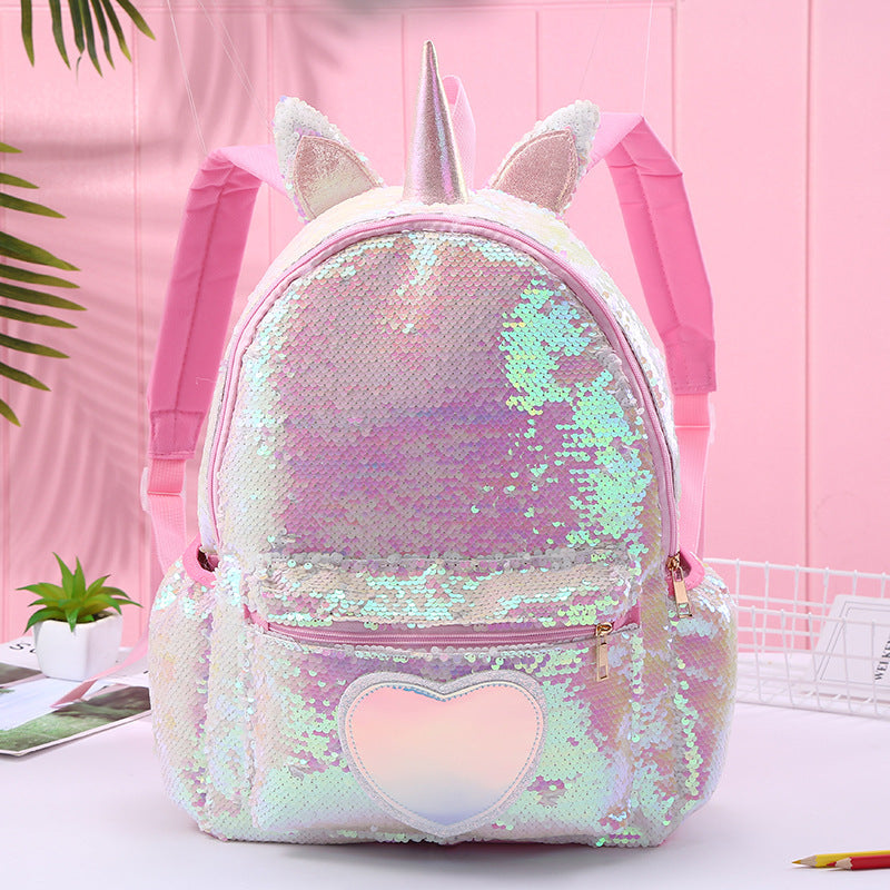 Mochila Escolar Unicornio para Niña – Rosa, Azul o Plata