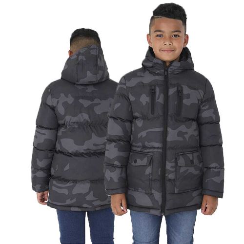 Chaqueta Escolar Acolchada Brave Soul Oakwood Camo para Niño