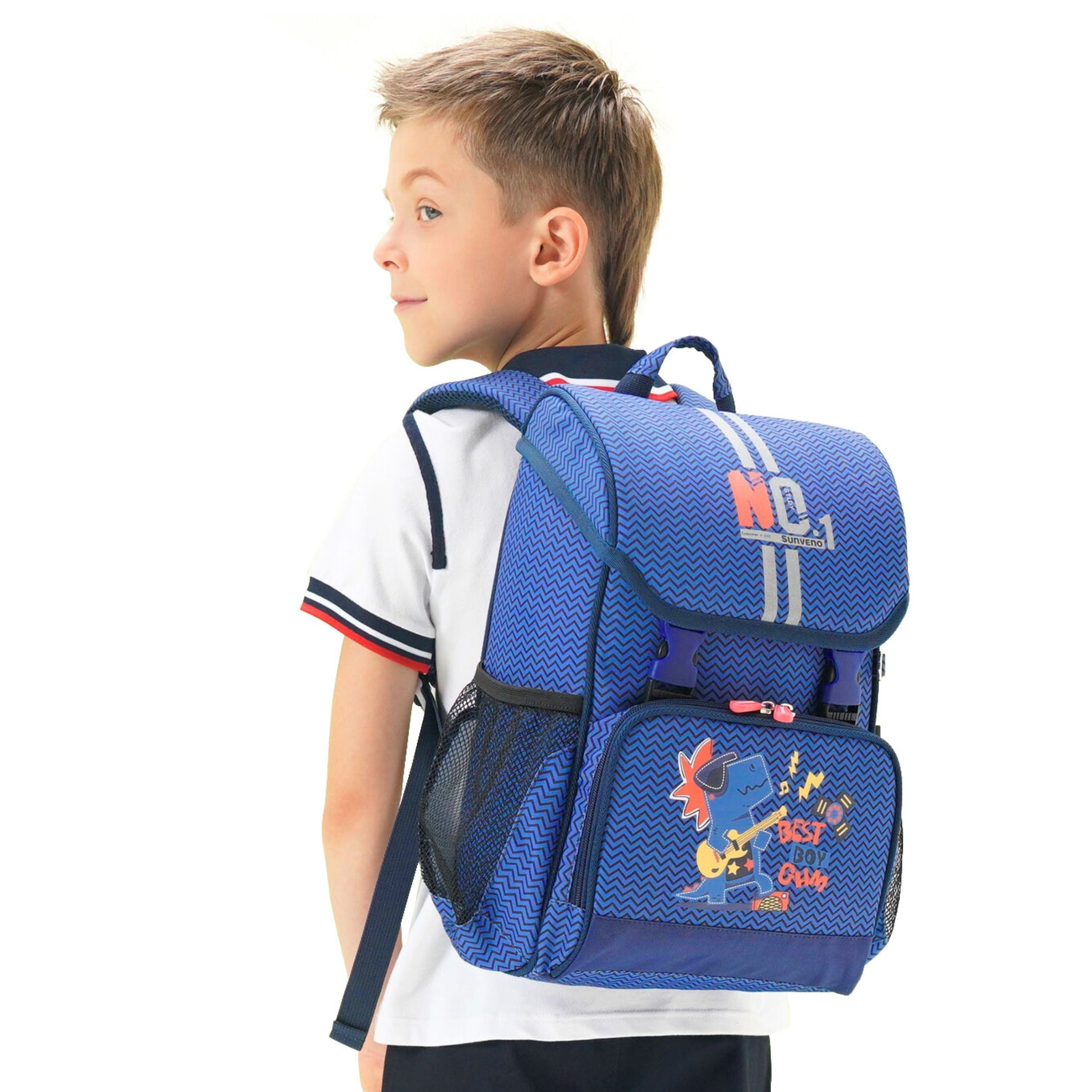 Mochila Escolar Infantil Ergonómica Rock Star Dino
