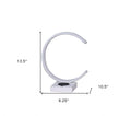 Lámpara LED de Mesa Blanca con USB y Cargador Inalámbrico – 35 cm