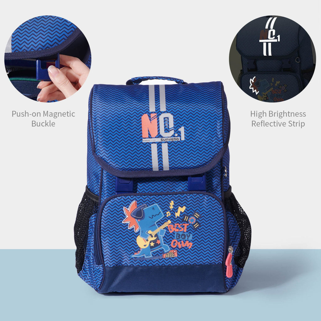 Mochila Escolar Infantil Ergonómica Rock Star Dino