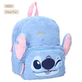 Mochila Escolar Stitch Premium 3D de Terciopelo