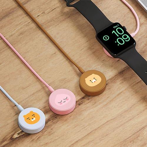 Cargador Inalámbrico Kakao Friends para Apple Watch y Galaxy Watch