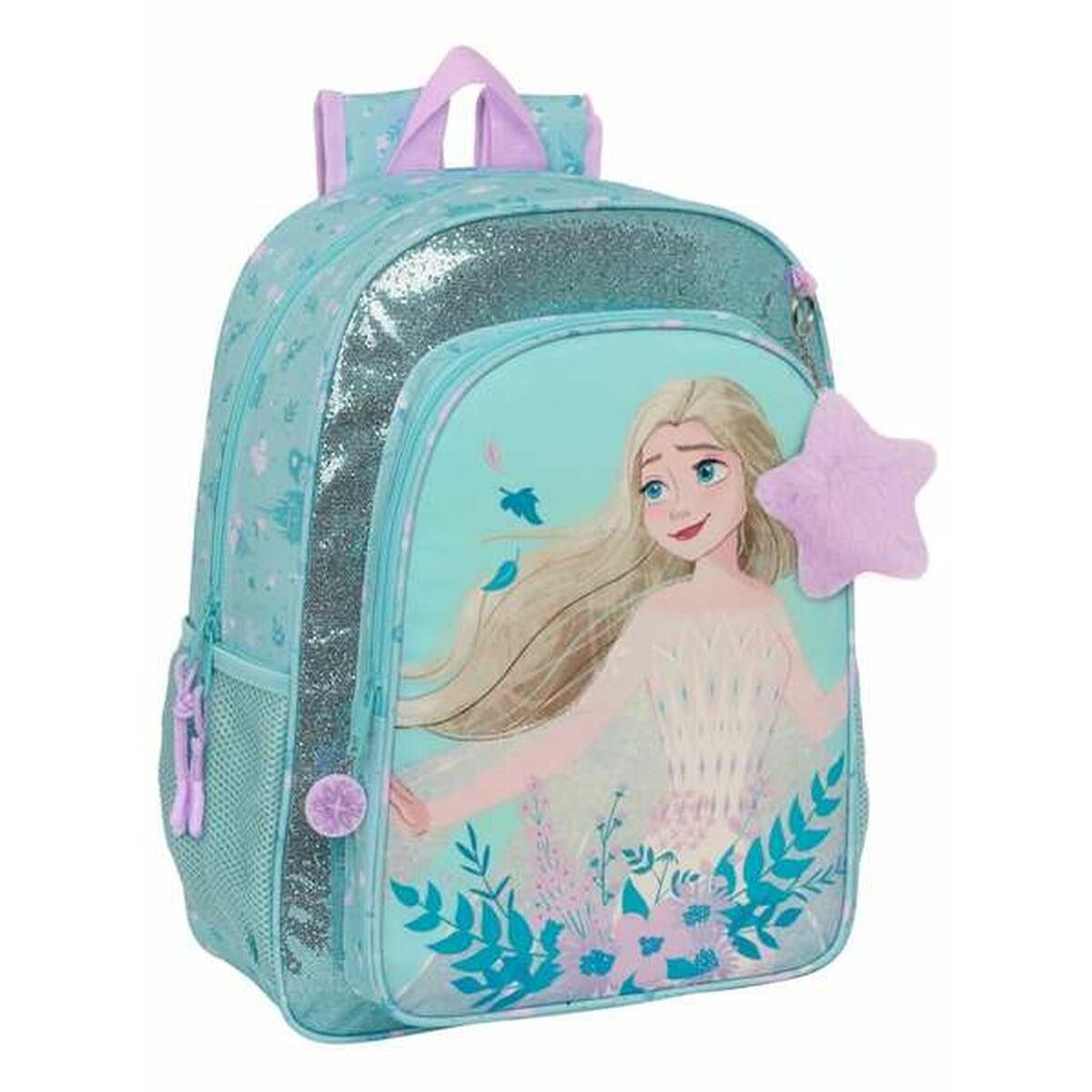 Mochila Escolar Frozen Hello Spring – Azul