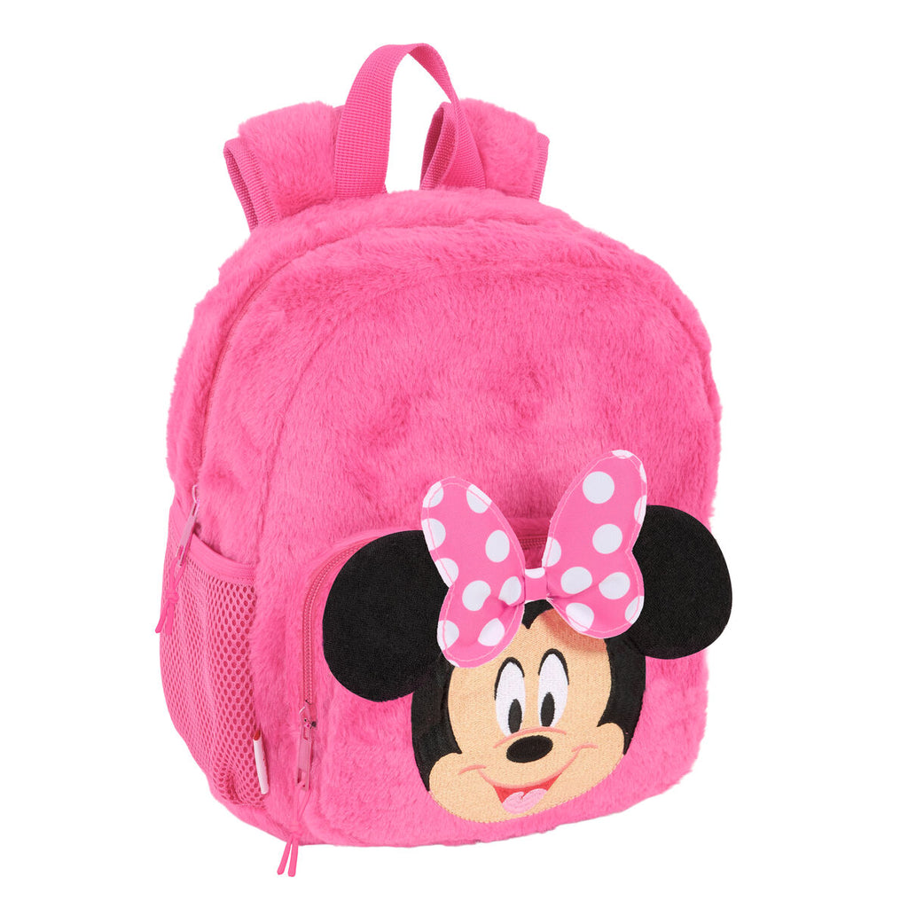 Mochila Escolar Minnie Mouse Rosa 22 × 27 × 10 cm