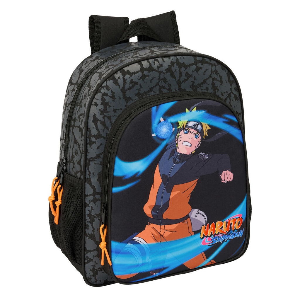 Mochila Escolar Naruto Negra 32 × 38 × 12 cm