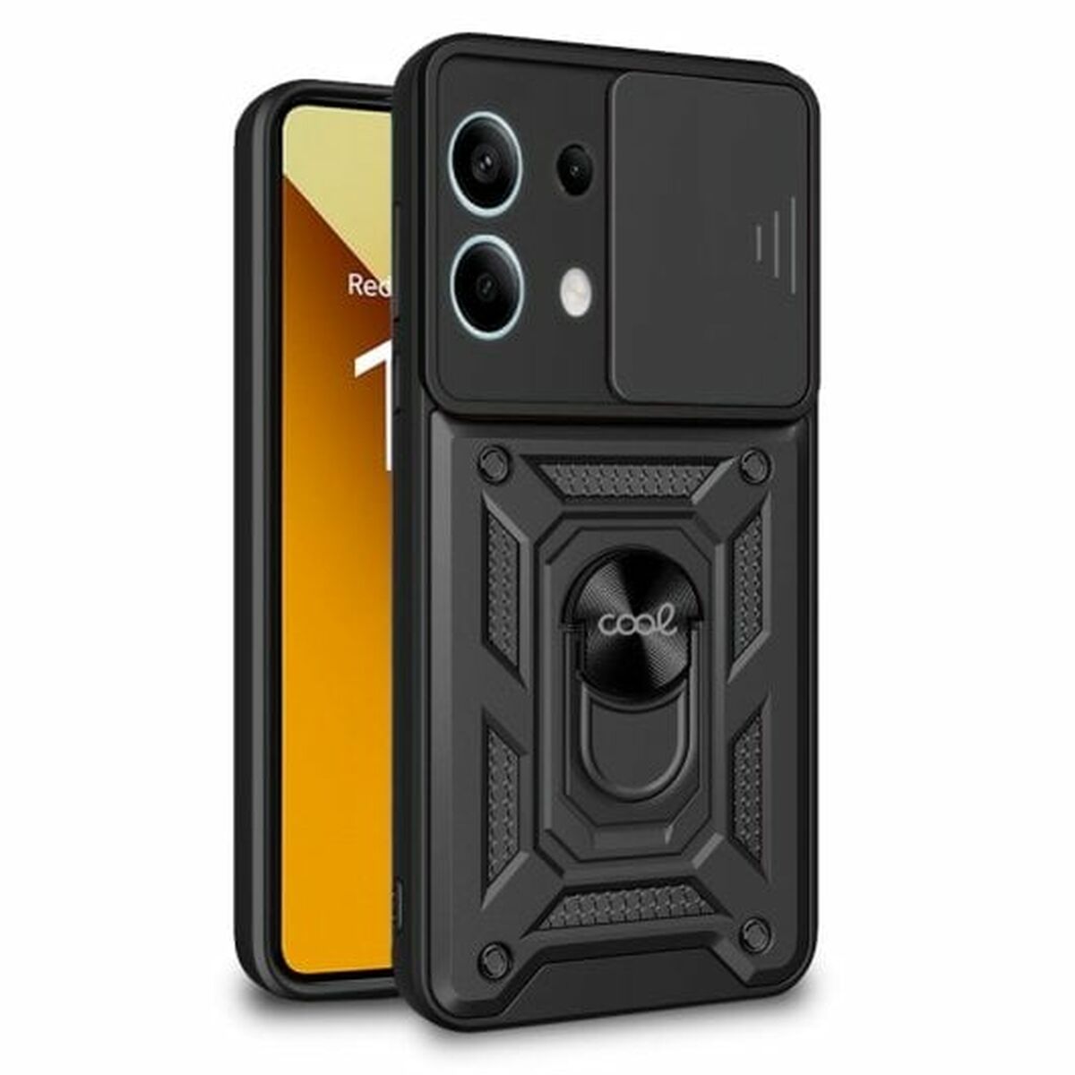Funda Cool Hard Ring para Xiaomi Redmi Note 13 5G – Negra | Cool Hard Ring Case for Xiaomi Redmi Note 13 5G – Black