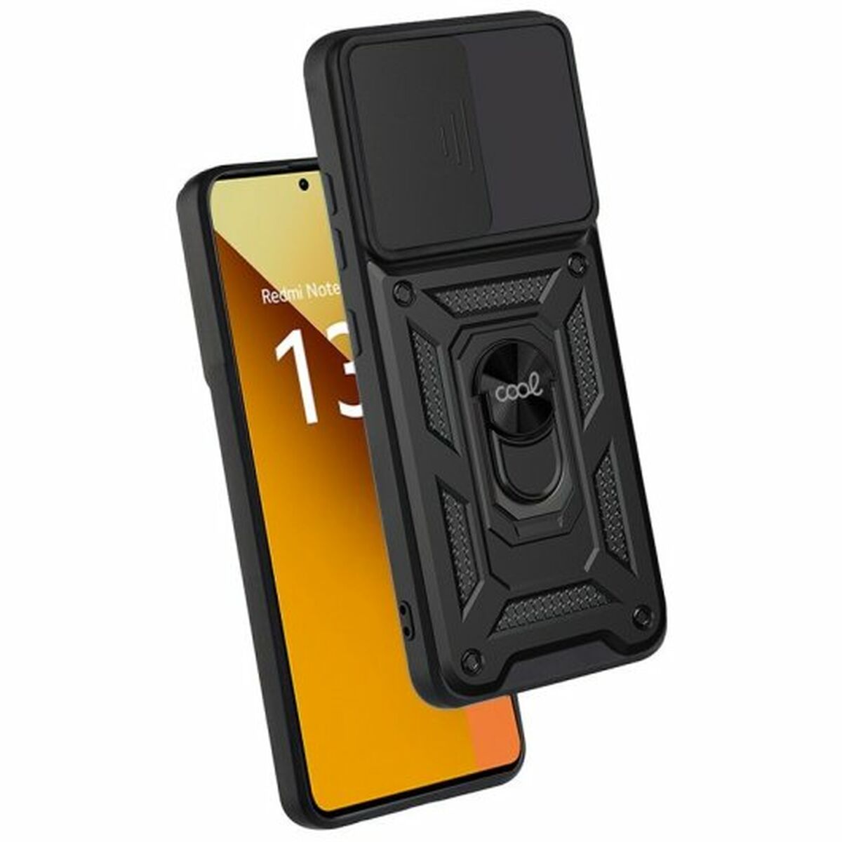 Funda Cool Hard Ring para Xiaomi Redmi Note 13 5G – Negra | Cool Hard Ring Case for Xiaomi Redmi Note 13 5G – Black