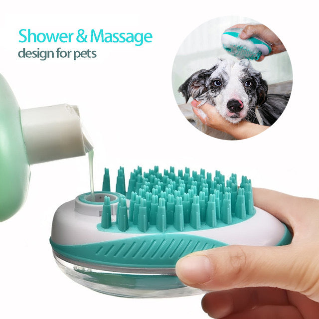 Cepillo de Baño y Masaje para Mascotas
