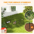 Parque Plegable de 8 Paneles para Perros y Pequeñas Mascotas