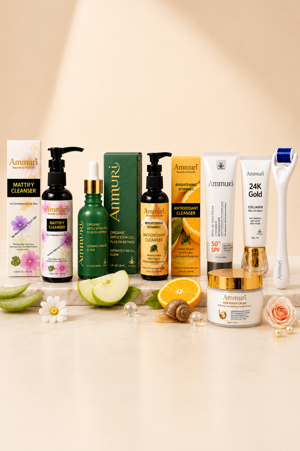 Set Equilibrante para Imperfecciones y Antiedad | Blemish-Balancing & Anti-Ageing Skincare Set | Ammuri