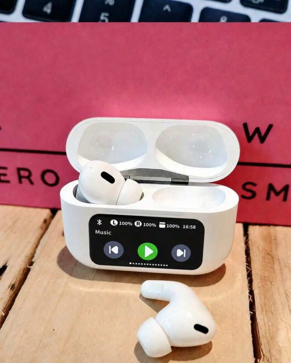 Auriculares inalámbricos A9 Pro con estuche de pantalla / A9 Pro wireless earbuds with display charging case