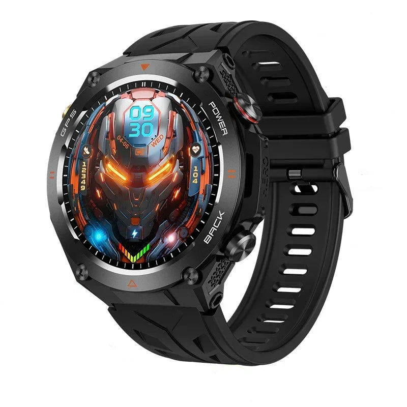 Smartwatch Fitness para Hombre con Llamadas Bluetooth – Negro