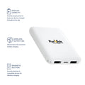 Power Bank Inalámbrico Pursonic 5000 mAh Ultrafino