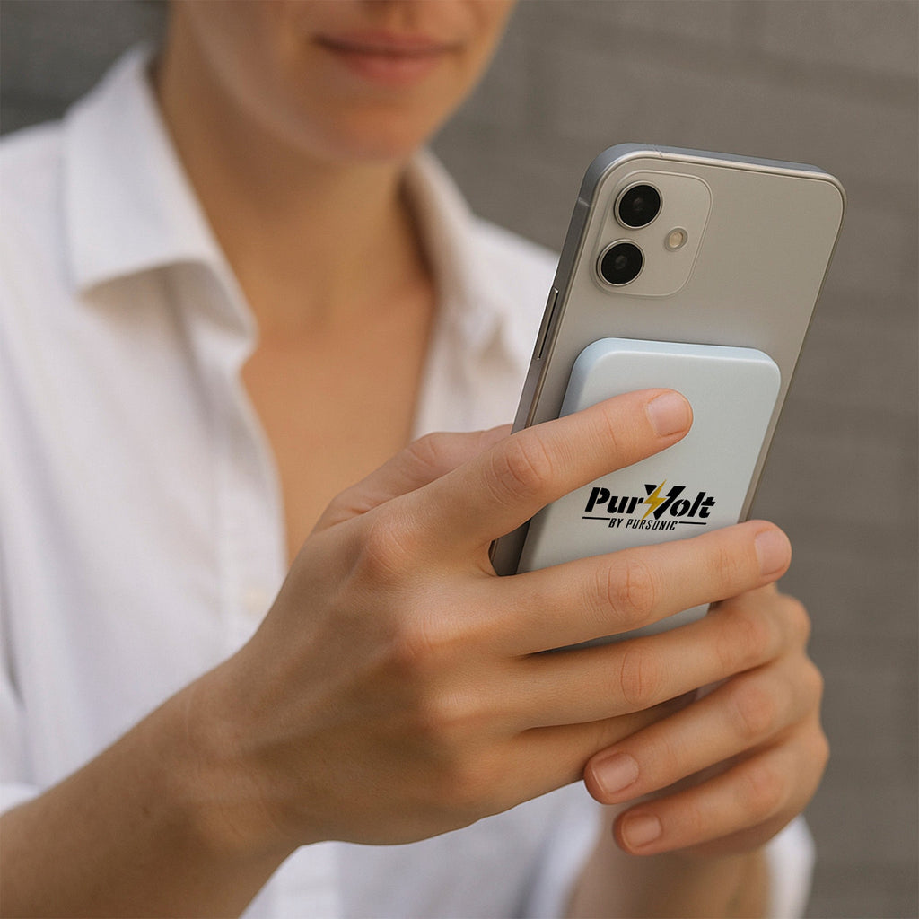 Power Bank Inalámbrico Pursonic 5000 mAh Ultrafino