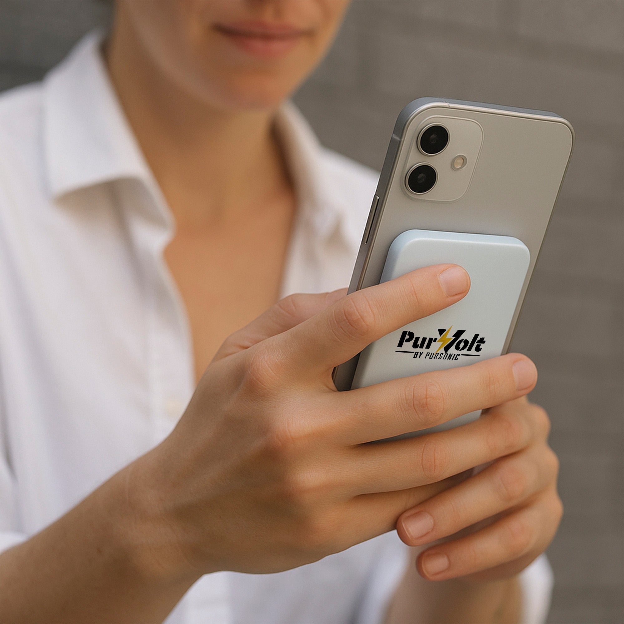 Power Bank Inalámbrico Pursonic 5000 mAh Ultrafino