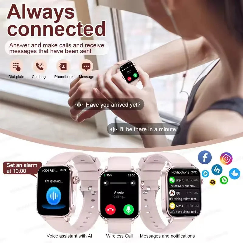 Smartwatch NNEOBA ECG + PPG Rosa