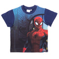 Camiseta Infantil Spider-Man de Manga Corta – Azul Marino – Talla 98 | Kids’ Spider-Man Short-Sleeve T-Shirt – Navy Blue – Size 98