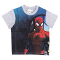 Camiseta Infantil Spider-Man de Manga Corta – Gris – Talla 98 | Kids’ Spider-Man Short-Sleeve T-Shirt – Grey – Size 98