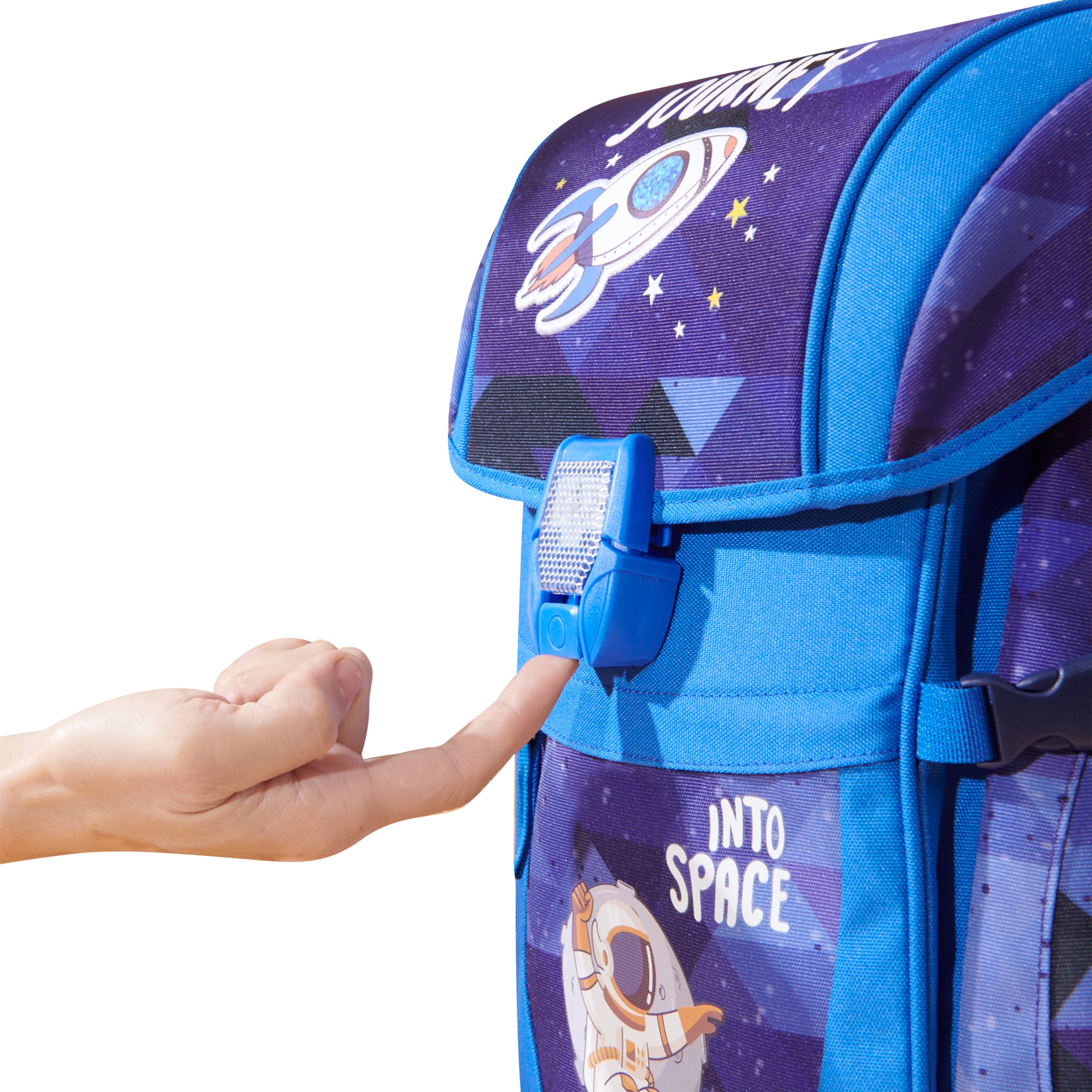 Mochila Escolar Infantil Over-Clip – Espacio o Sirena