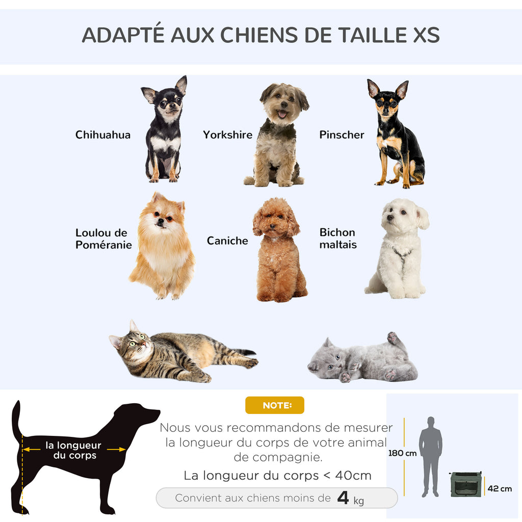 Transportín Plegable para Perro o Gato 60 × 42 × 42 cm