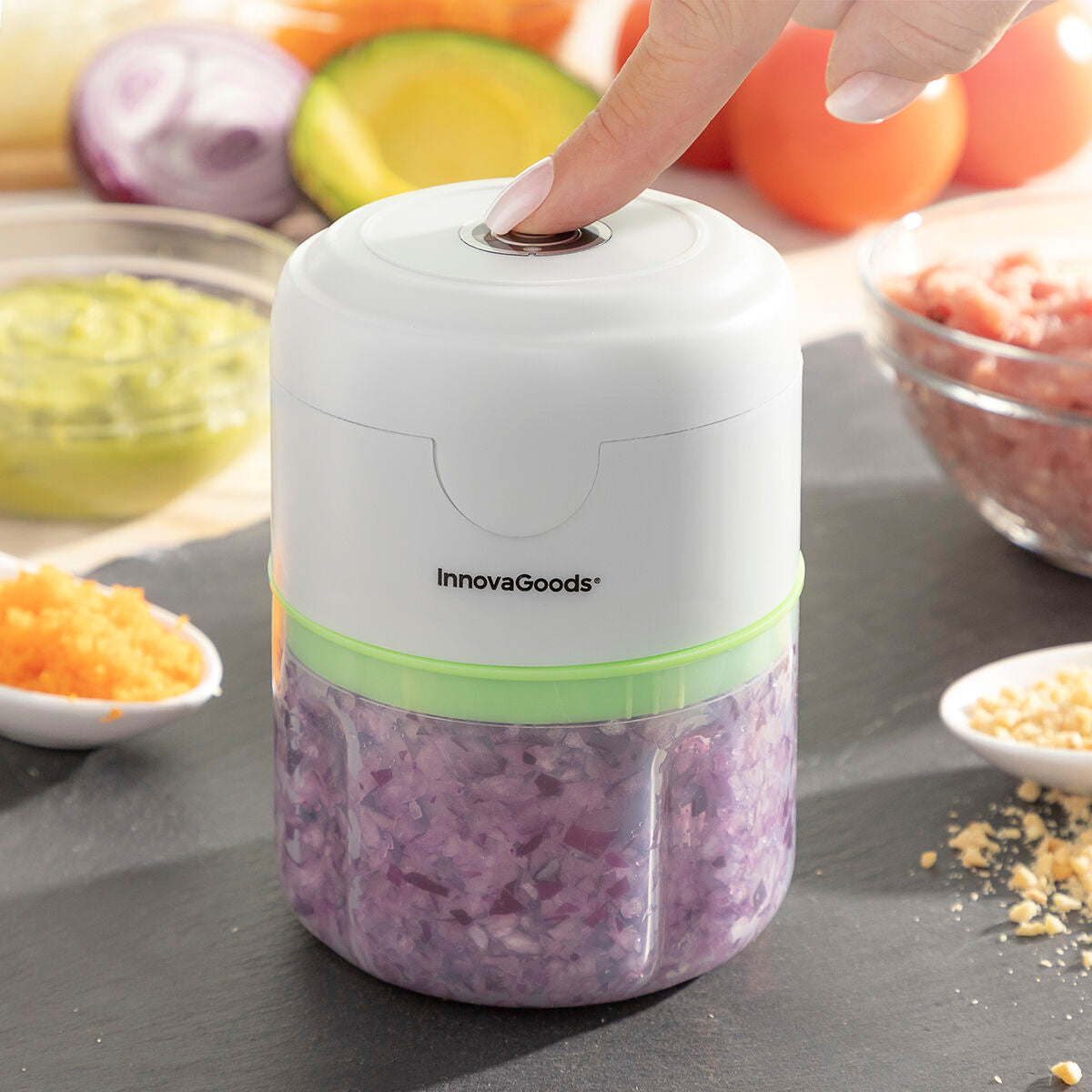 Mini Picadora Portátil Recargable Echoppie InnovaGoods