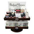 Expositor Comercial Rockwell Razors con Productos
