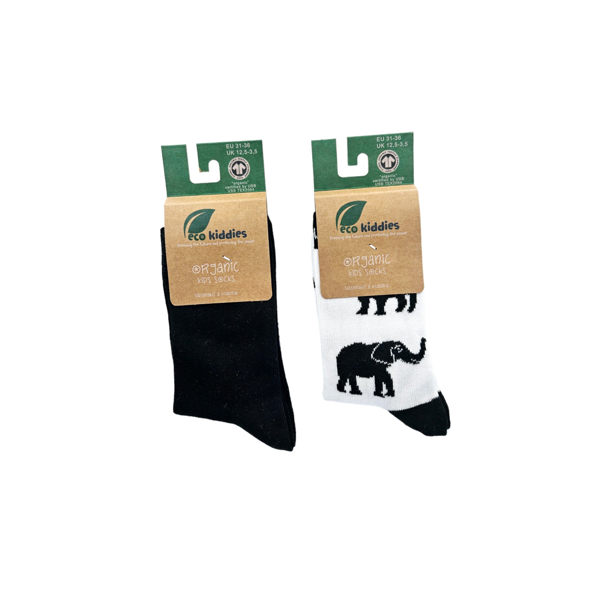 Pack de Calcetines Infantiles de Algodón Orgánico – Escolar y Safari