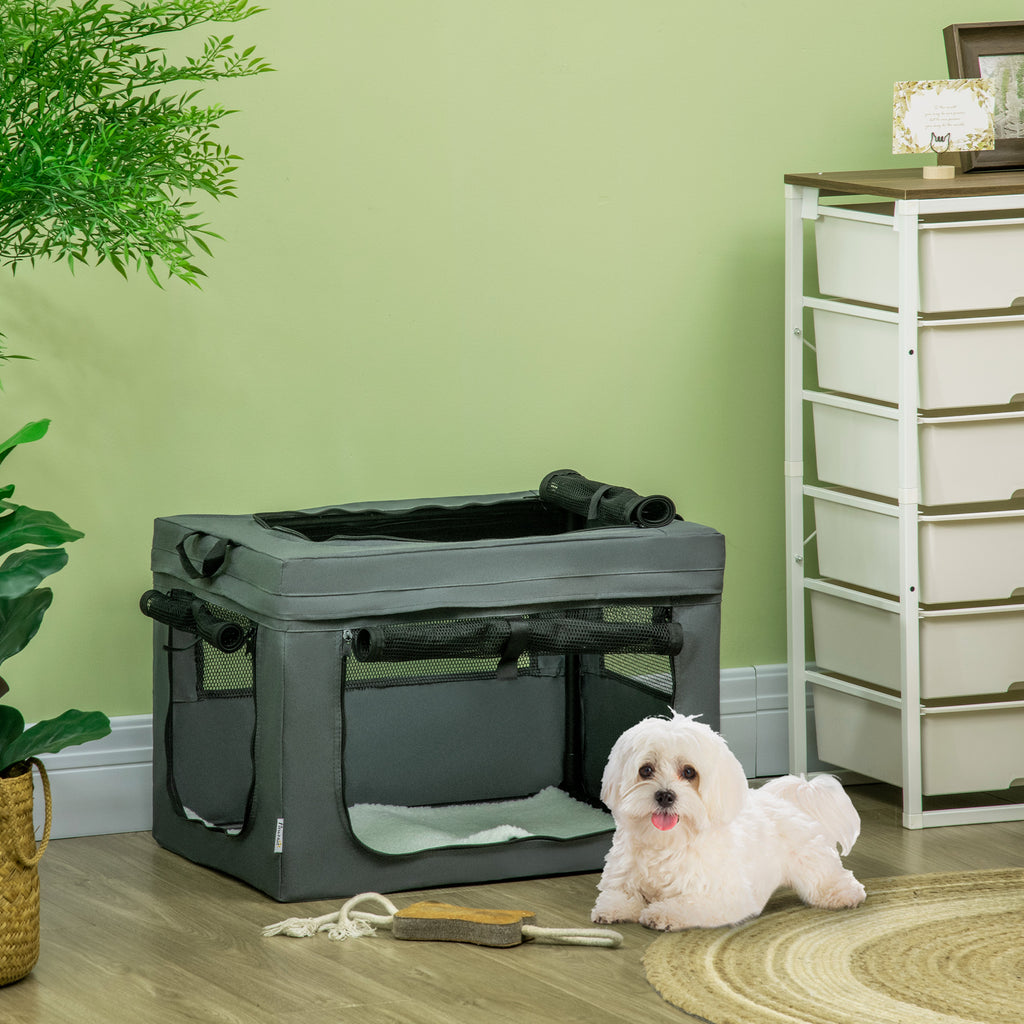Transportín Plegable para Perro o Gato 60 × 42 × 42 cm