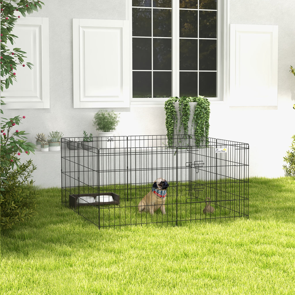 Parque Plegable de 8 Paneles para Perros y Pequeñas Mascotas