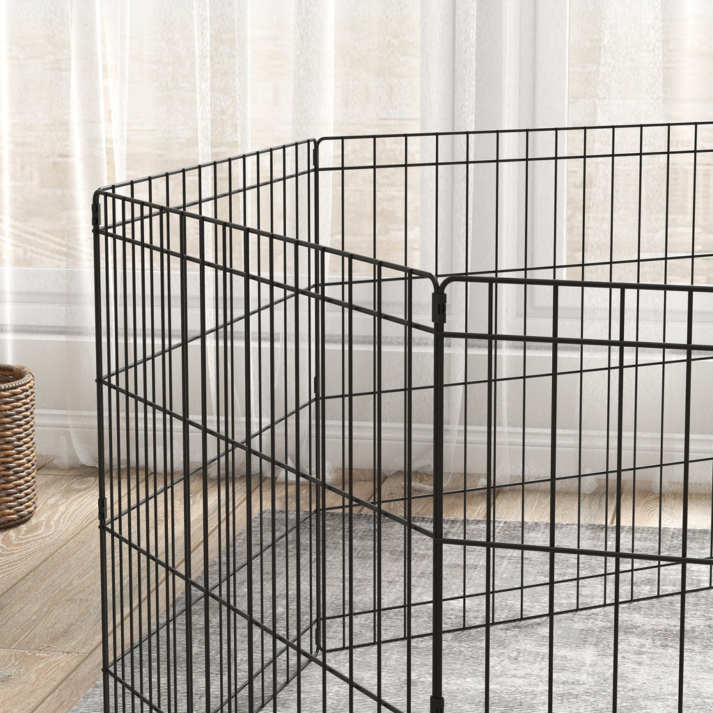Parque Plegable de 8 Paneles para Perros y Pequeñas Mascotas