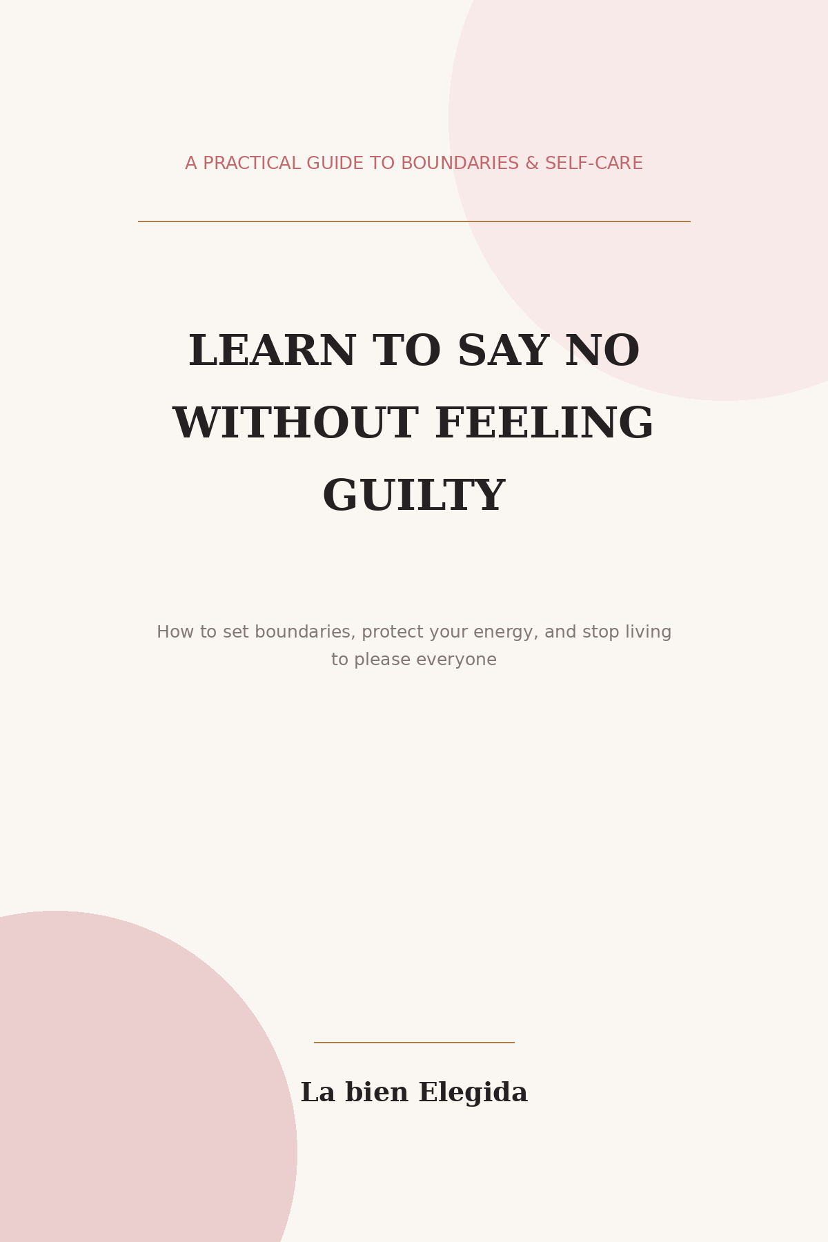 Learn to Say No Without Feeling Guilty — ENGLISH EDITION