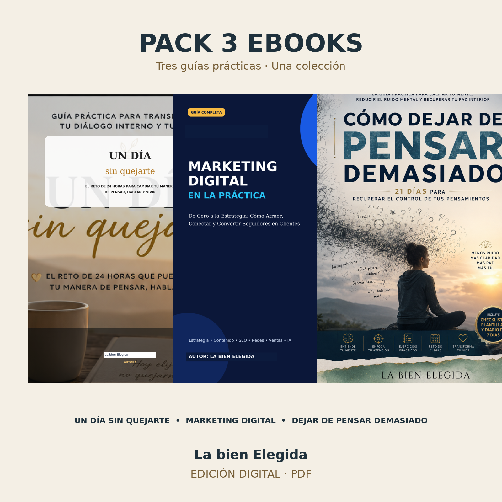 Pack 3 eBooks — La bien Elegida