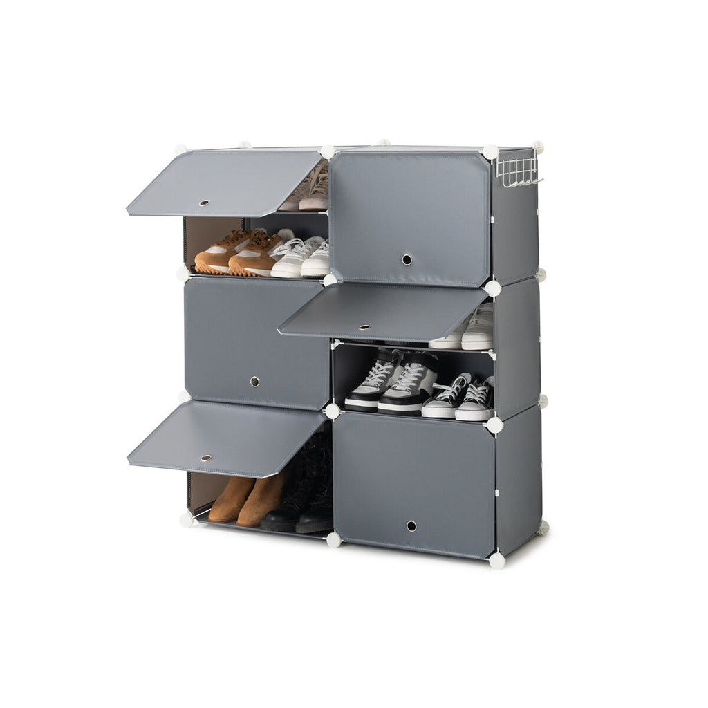 Zapatero Modular Portátil InnovaGoods – Gris