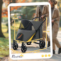 Cochecito Plegable PawHut para Perros y Gatos hasta 30 kg
